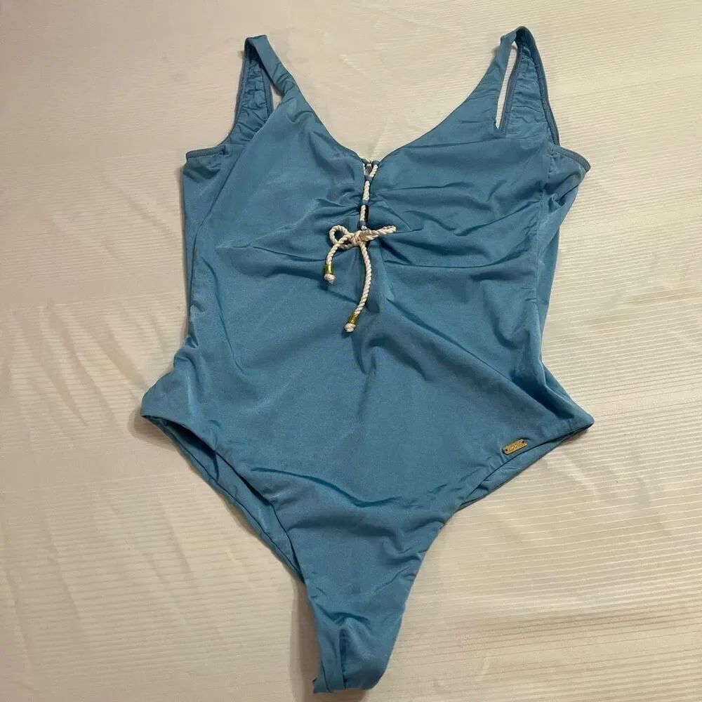 Banana Moon Blue One Piece Swimsuit Bathing Suit Plus Size XXL
